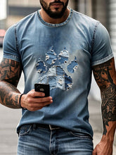 T-shirt Denim Paw Homme